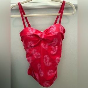 Pink Paisley Boden Tankini Top Size 10
